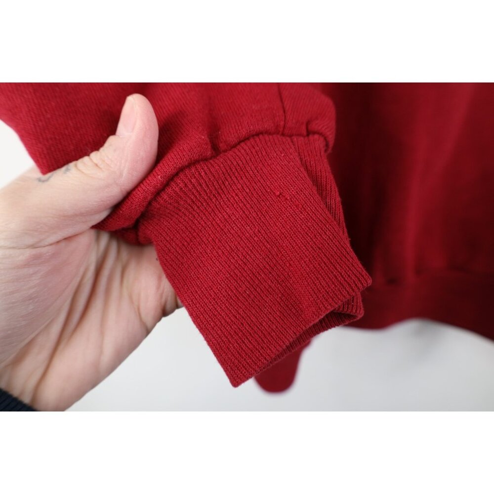 Vintage 90s Streetwear Womens Medium Faded Heart Bear Turtleneck Sweatshirt USA - Picture 11 of 15